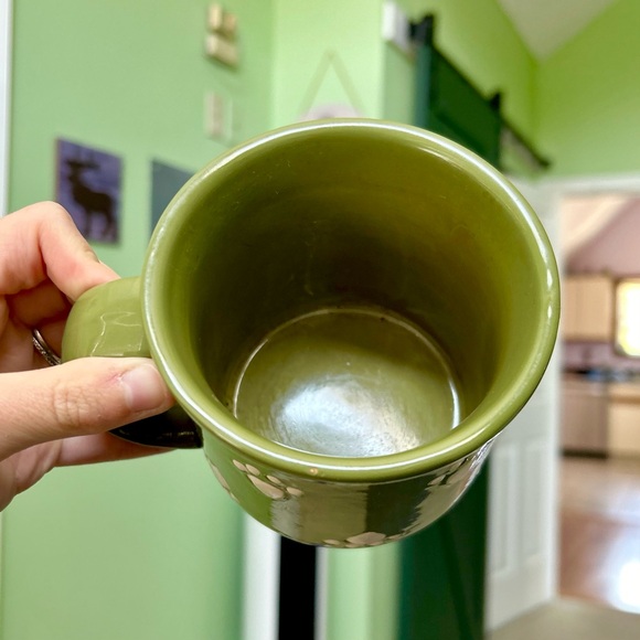 Green Animal Prints Dog Cat Pet Animal Lovers Ceramic Green Mug - Picture 3 of 5